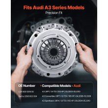 VEVOR Kit de Embrague y Volante de Inercia Premium OEM para Modelos Audi A3