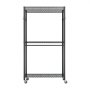 VEVOR Rolling Clothes Rack, Heavy Duty Clothing Garment Rack, 3 Adjustable Tiers Clothing Racks with Carbon Steel, 204 kg Load Capacity Closet Wardrobe for Bedroom, Clothing Store, Hallway