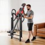VEVOR Inversion Table, 136 kg Capacity Heavy Duty Inverted Table, Back Inverter Stretcher with Dual-Roller Locking, Decompression Tables for Shoulders, Neck, Back, Multi-Angle Adjustable Tether Strap