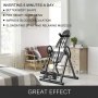 VEVOR Tabla de Inversión por Gravedad Plegable Inflable Ajustable con Cinturón Protector Rojo Tabla de Gravedad Invertida para Espalda Ejercicio Banco de Inversión Gravitacional Gris