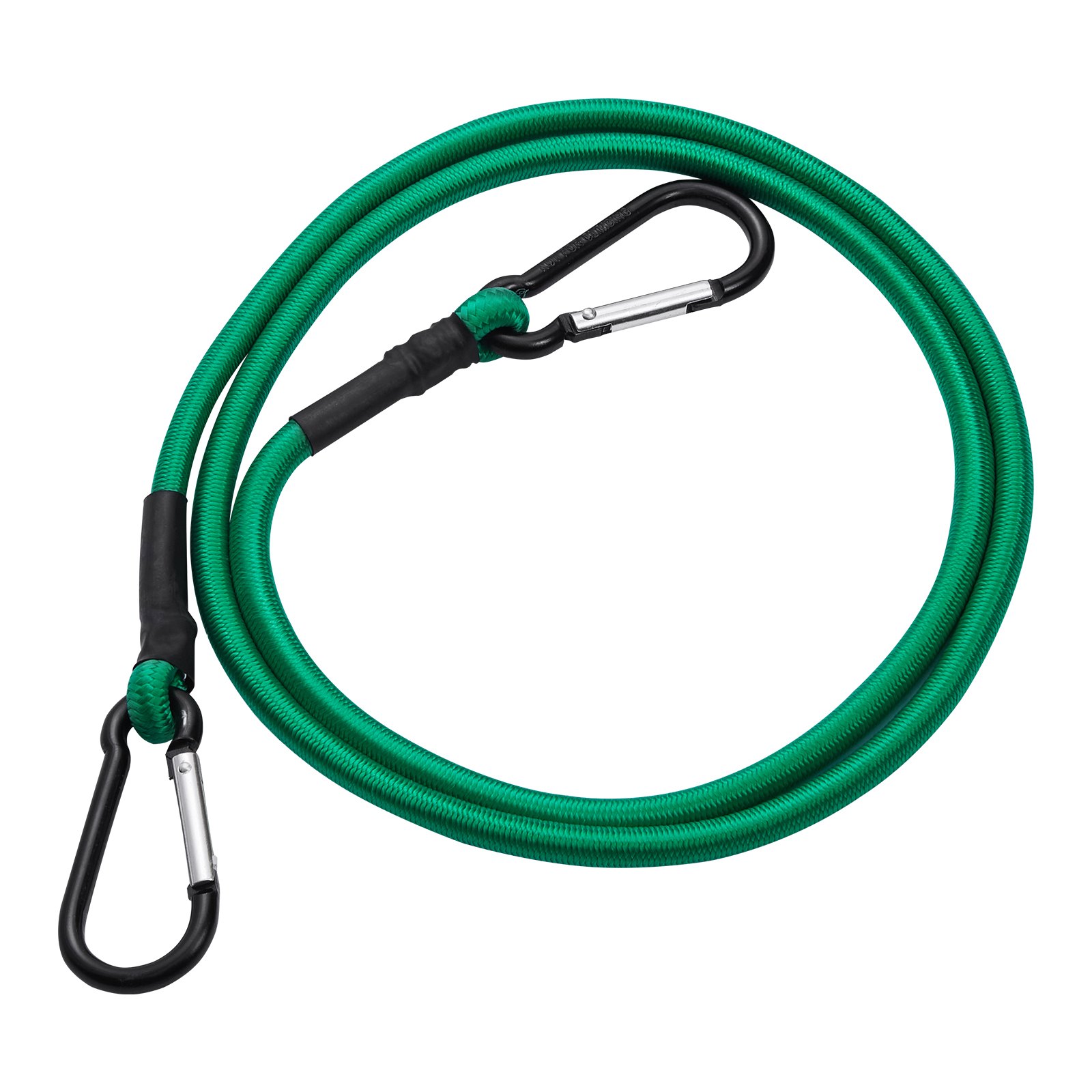 VEVOR 30-piece bungee cord assortment, 8 mm heavy-duty bungee straps with A3 steel carabiners, including 10", 18", 24", 36", 48", 60", 72", portable storage bag, 6 clips and canopy binder