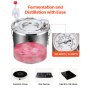 VEVOR Destilador de Agua y Alcohol de Acero Inoxidable 11,4 L Φ 250 x 250 mm