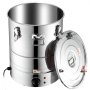 VEVOR Destilador de Alcohol de Agua 30 L Alambique de alcohol 1800 W Destilador de Acero Inoxidable con Bomba de Agua 6,8-8 W Juego Completo para Vinos de Frutas, Whisky, Brandy, Champán, Vodka