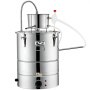 VEVOR Destilador de Alcohol de Agua 30 L Alambique de alcohol 1800 W Destilador de Acero Inoxidable con Bomba de Agua 6,8-8 W Juego Completo para Vinos de Frutas, Whisky, Brandy, Champán, Vodka