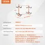 VEVOR Soporte para Kayak Independiente, 4 Piezas de Capacidad, Porta Kayak, Remo para Canoa, Soporte para Tabla de Remo de Acero Resistente con Brazos Acolchados, Ancho Ajustable, Carga 100 kg