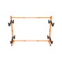 VEVOR Soporte para Kayak Independiente, 4 Piezas de Capacidad, Porta Kayak, Remo para Canoa, Soporte para Tabla de Remo de Acero Resistente con Brazos Acolchados, Ancho Ajustable, Carga 100 kg