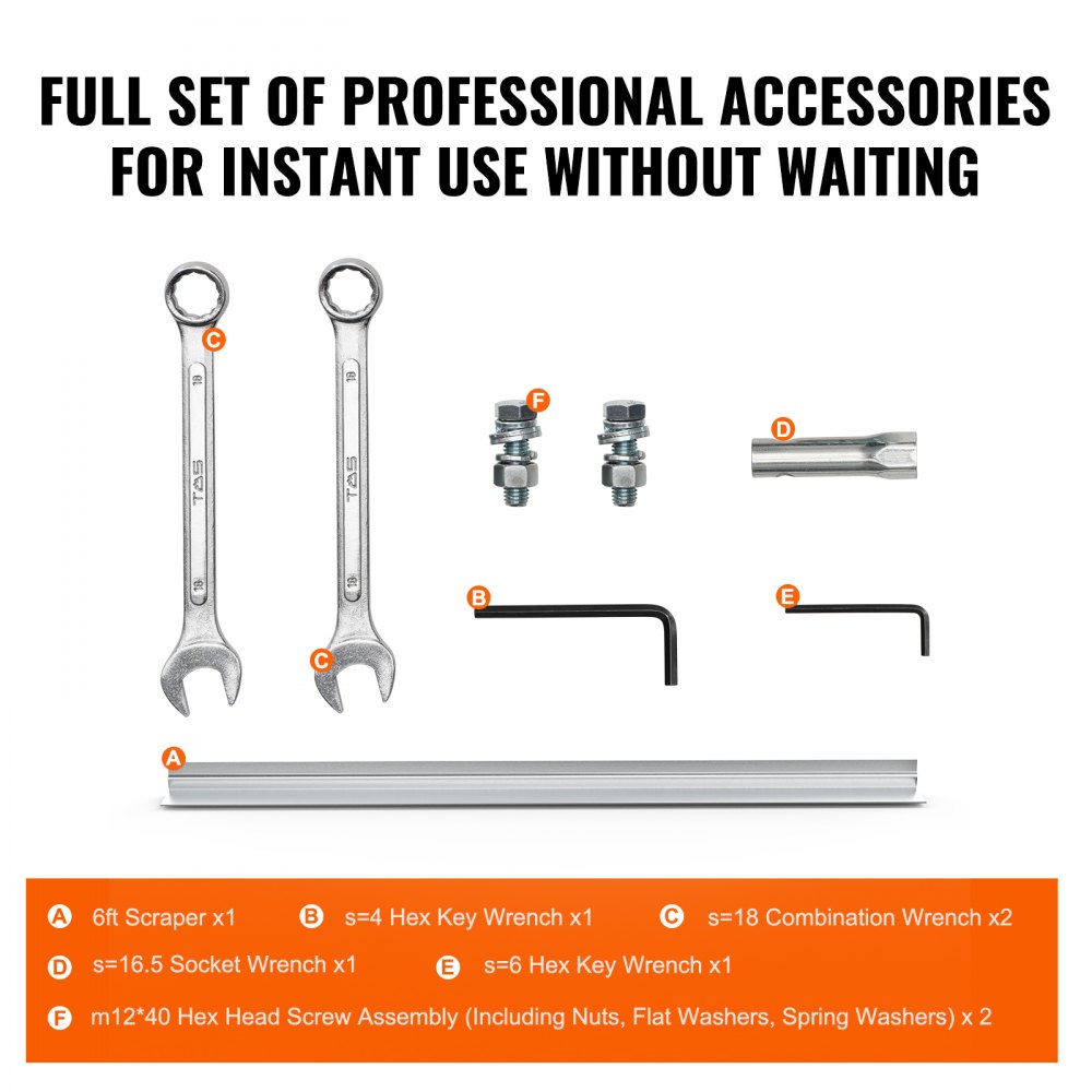 VEVOR aerated concrete screed machine with 1830 mm aluminum plate straight edge bar set, 4-stroke vibration motor for cement finishing with height-adjustable handles, high-efficiency concrete tools, 6500 rpm