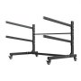 VEVOR Kayak Storage Rack for 2 Kayaks, Holds 80 kg, Heavy Duty Adjustable Freestanding Stand with Lockable Wheels for Indoor Outdoor Garage Shed Dock, Holder for Canoe, SUP, Surfboard & Paddleboard