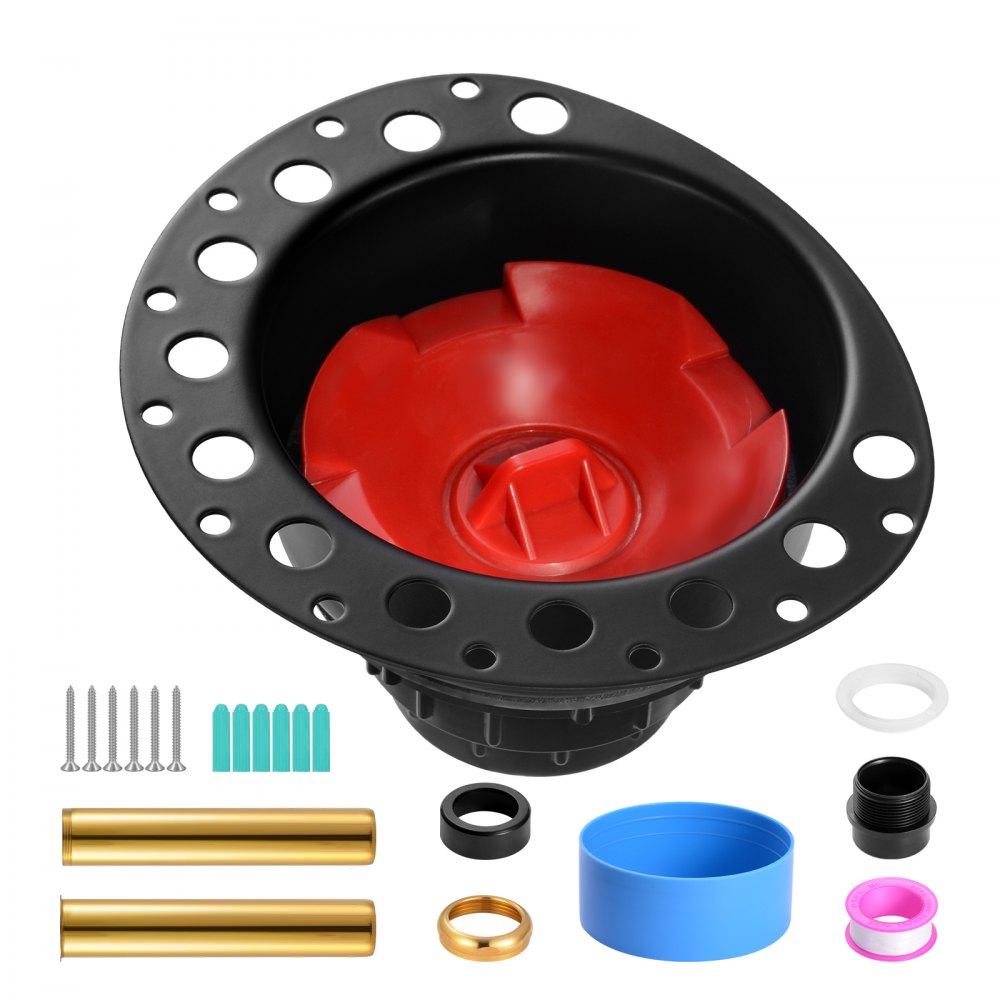 VEVOR Kit de Desagüe para Bañera Independiente de ABS, 2 Tubos de Cola de Latón, con Adaptador ABS de Cola, Compatible con Bañeras Independientes, Montadas en el Piso y las de Isla, 178 x 158 x 102 mm