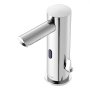 VEVOR Grifo de Lavabo sin Contacto con Sensor a Baño, Grifo Automático para Lavabo, en Forma T, Mezclador Monomando Manos Libres Ajustable, a Pilas, Níquel Cepillado Plateado, 130 x 64 x 190 mm