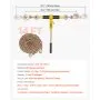 VEVOR Cadena Tensora con Trinquete, Juego de 2, Capacidad 3629 kg con Cadena 8 mm x 3,9 m Compatible 8 a 10 mm, Tensor de Cadena con Trinquete y Ganchos Ajustables para Amarre de Carga Camión Remolque
