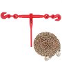 VEVOR Tensor de Trinquete con Cadenas G80 de 10 mm x 3 m, Kit de Cadenas y Tensores 8 Piezas Tensores de Cadena de Amarre Carga de Trabajo de 4173 kg para Transporte, Remolque, Rala y Elevación