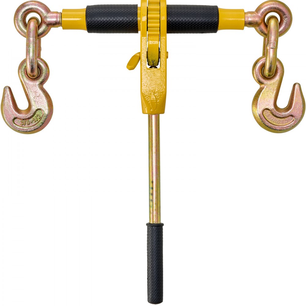VEVOR Tensor de Cadena de Amarre Trinquete de Cadena 0,8-0,9 cm 2 Piezas Carga de 3220 kg Carpeta de Carga con Trinquete Mango Antideslizante para Asegurar Cargas, Transporte, Remolques de Camión