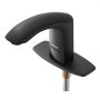 VEVOR Touchless Bathroom Sink Faucet, Automatic Motion Sensor Restroom Toilet Faucet with Hole Cover Plate, Battery Operated,Adjustable Temperature for 9.5 mm Pipe Commercial Lavatory,Matte Black