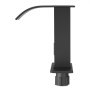 VEVOR Touchless Bathroom Sink Faucet, Automatic Motion Sensor Waterfall Restroom Toilet Faucet with Hole Cover Plate, Battery Operated,Hot/Cold Water for 9.5 mm Pipe Commercial Lavatory,Matte Black