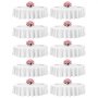 VEVOR Manteles Redondos de 2286 mm, Antiarrugas, Lavables a Máquina, de Poliéster, Agradable para la Piel y Transpirable, para Fiestas, Bodas, Banquetes y Eventos Formales, Color Blanco, 10 uds