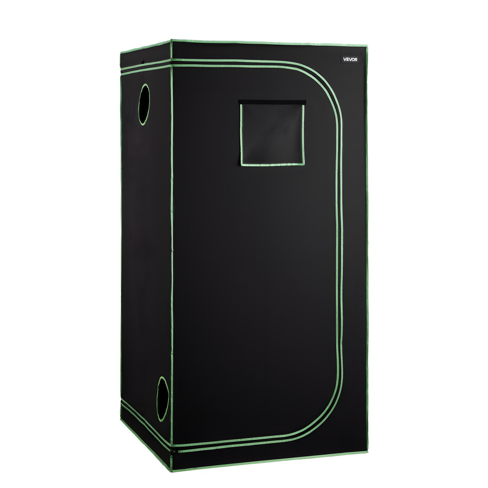 VEVOR Armario de Cultivo Interior 100x100x200 cm, Carpa de Cultivo con Ventana de Observación, Bandeja de Suelo y Cremallera, Mylar 600D de Alta Reflectancia, Tienda para Plantas, Flores, Verduras