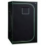 VEVOR Armario de Cultivo Interior 120x120x200 cm, Carpa de Cultivo con Ventana de Observación, Bandeja de Suelo y Cremallera, Mylar 600D de Alta Reflectancia, Tienda para Plantas, Flores, Verduras