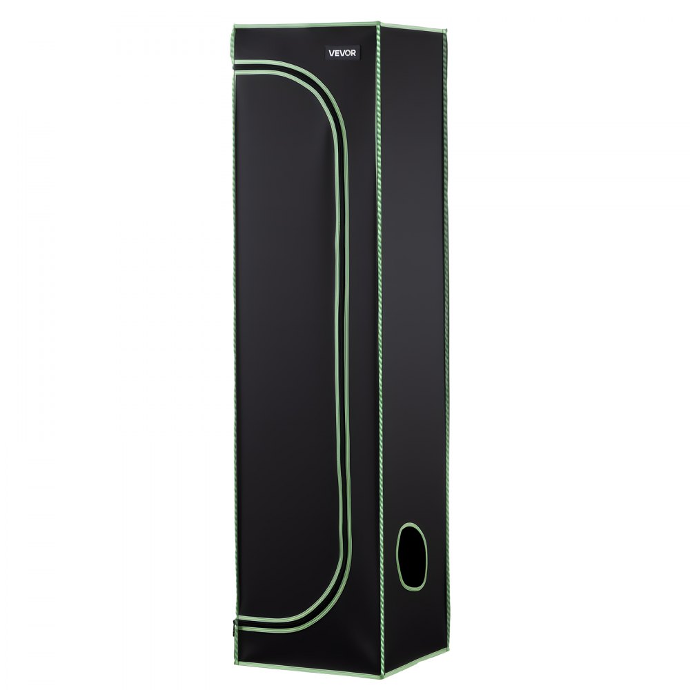 VEVOR Armario de Cultivo Interior 40x40x160 cm, Carpa de Cultivo con Ventana de Observación, Bandeja de Suelo y Cremallera, Mylar 600D de Alta Reflectancia, Tienda para Plantas, Flores, Verduras
