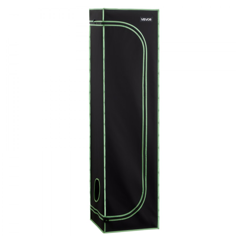 VEVOR Armario de Cultivo Interior 40x40x160 cm, Carpa de Cultivo con Ventana de Observación, Bandeja de Suelo y Cremallera, Mylar 600D de Alta Reflectancia, Tienda para Plantas, Flores, Verduras