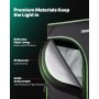 VEVOR Armario de Cultivo Interior 40x40x160 cm, Carpa de Cultivo con Ventana de Observación, Bandeja de Suelo y Cremallera, Mylar 600D de Alta Reflectancia, Tienda para Plantas, Flores, Verduras