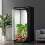 VEVOR Armario de Cultivo Interior 80 x 80 x 180 cm, Carpa de Cultivo con Ventana de Observación, Bandeja de Suelo y Cremallera, Mylar 600D de Alta Reflectancia, Tienda para Plantas, Flores, Verduras