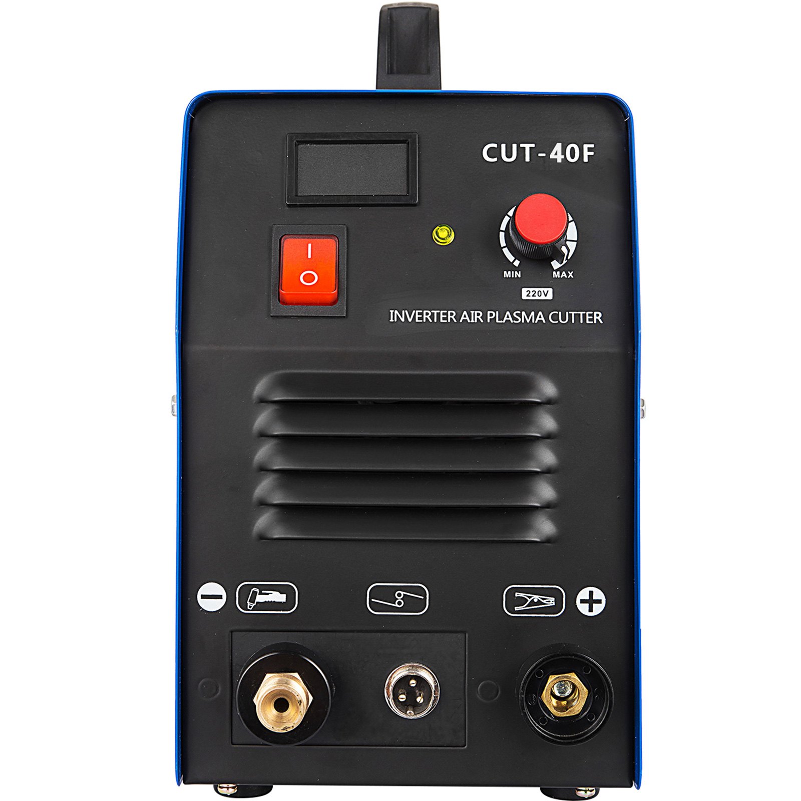 VEVOR Cortador de Plasma Portátil CUT40F 40A 230V Inversor de Máquina de Corte 12MM Ciclo de Trabajo 60% Máquina de Corte por Plasma de Aire Alta Frecuencia con Pantalla LCD y Accesorios Herramientas