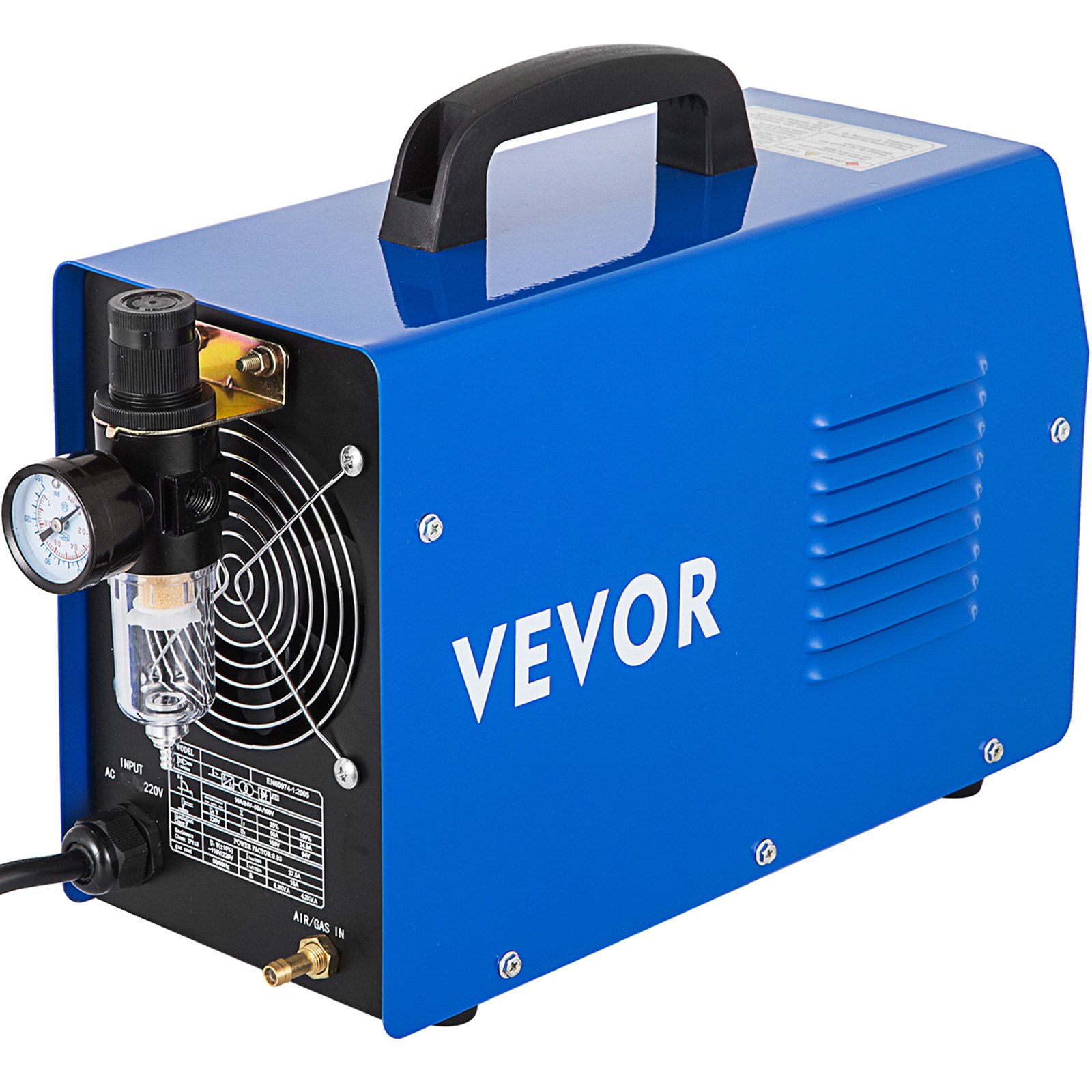 VEVOR Cortador de Plasma Portátil CUT40F 40A 230V Inversor de Máquina de Corte 12MM Ciclo de Trabajo 60% Máquina de Corte por Plasma de Aire Alta Frecuencia con Pantalla LCD y Accesorios Herramientas