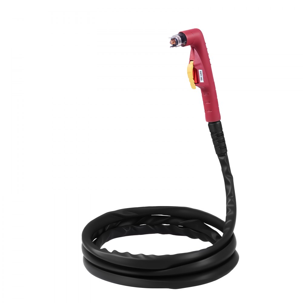 VEVOR Cortadora de Plasma 65 A Máquina de Corte por Plasma de Arco Piloto sin Contacto, sin Alta Frecuencia, con Función 2T/4T y Tiempo de PT Ajustable, Pantalla Digital, Inversor IGBT para Garaje