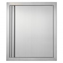 VEVOR Puerta de Acceso a Barbacoa, Puerta de Cocina Exterior Simple de 457x533 mm, Puerta Empotrada de Acero Inoxidable, con Manija Empotrada, para Isla de Barbacoa, Estación de Parrilla, Armario Exte