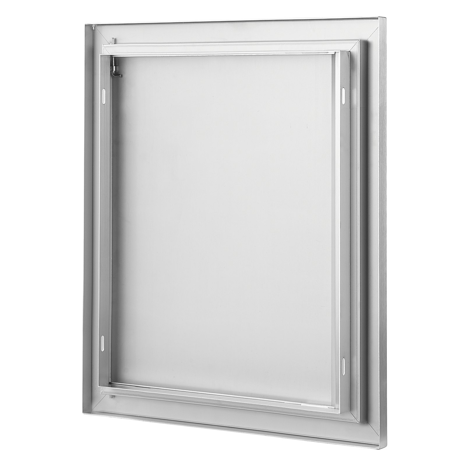 VEVOR Puerta de Acceso a Barbacoa Puerta de Cocina Exterior Simple de 457x533 mm Puerta Empotrada de Acero Inoxidable con Manija Empotrada para Isla de Barbacoa, Estación de Parrilla, Armario Exterior