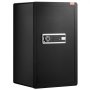VEVOR Safe with fireproof wallet, single-door safe, 4 cubic feet, 2 dividers, digital furniture safe with key code/fingerprint access, valuables box for money and jewelry, black cash safe
