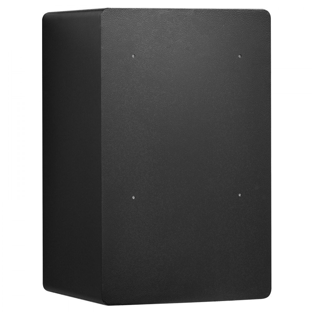 VEVOR Caja de seguridad de una puerta de 99 L con cerradura (llave y contraseña), con bolsa ignífuga, porta llaves, luz LED y 2 estantes, para dinero, documentos, joyas y objetos de valor, color negro