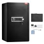 VEVOR Safe with fireproof wallet, single-door safe, 4 cubic feet, 2 dividers, digital furniture safe with key code, valuables box for money and jewelry, black cash safe