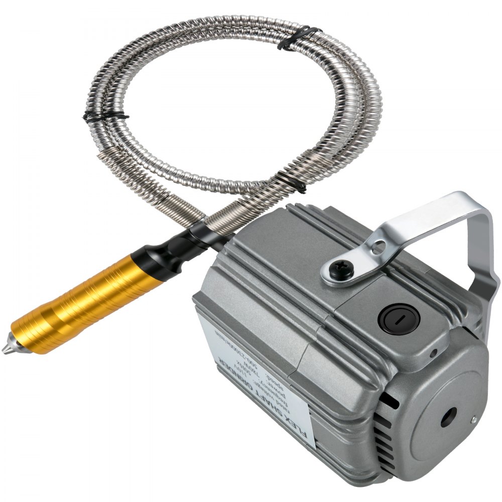 VEVOR Amoladora de Eje Flexible 780W Herramienta Rotativa de Eje Flexible 500-23000 RPM Amoladora Eléctrica 80 x 145 mm para Procesar Madera, Metal, Joyería, Piedra y Otros Trabajos de Escultura