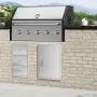 VEVOR Puerta de Acceso a Barbacoa Puerta de Cocina Exterior Simple de 432x610 mm Puerta Empotrada de Acero Inoxidable con Manija Empotrada para Isla de Barbacoa, Estación de Parrilla, Armario Exterior