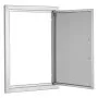 VEVOR Puerta de Acceso a Barbacoa Puerta de Cocina Exterior Simple de 432x610 mm Puerta Empotrada de Acero Inoxidable con Manija Empotrada para Isla de Barbacoa, Estación de Parrilla, Armario Exterior