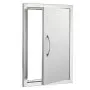 VEVOR Puerta de Acceso a Barbacoa Puerta de Cocina Exterior Simple de 432x610 mm Puerta Empotrada de Acero Inoxidable con Manija Empotrada para Isla de Barbacoa, Estación de Parrilla, Armario Exterior