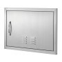 VEVOR Puerta de Acceso a Barbacoa Puerta de Cocina Exterior Simple de 610x432 mm Puerta Empotrada de Acero Inoxidable con Manija Empotrada para Isla de Barbacoa, Estación de Parrilla, Armario Exterior