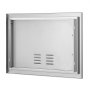 VEVOR Puerta de Acceso a Barbacoa Puerta de Cocina Exterior Simple de 610x432 mm Puerta Empotrada de Acero Inoxidable con Manija Empotrada para Isla de Barbacoa, Estación de Parrilla, Armario Exterior