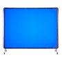 VEVOR Welding Screen with Frame, 1.74 x 2.34m Welding Curtain Screen, Flame-Resistant Vinyl Protection Screens with Lockable Swivel Wheels & 6-Level UV Protection for Workshop/Industrial Use, Blue