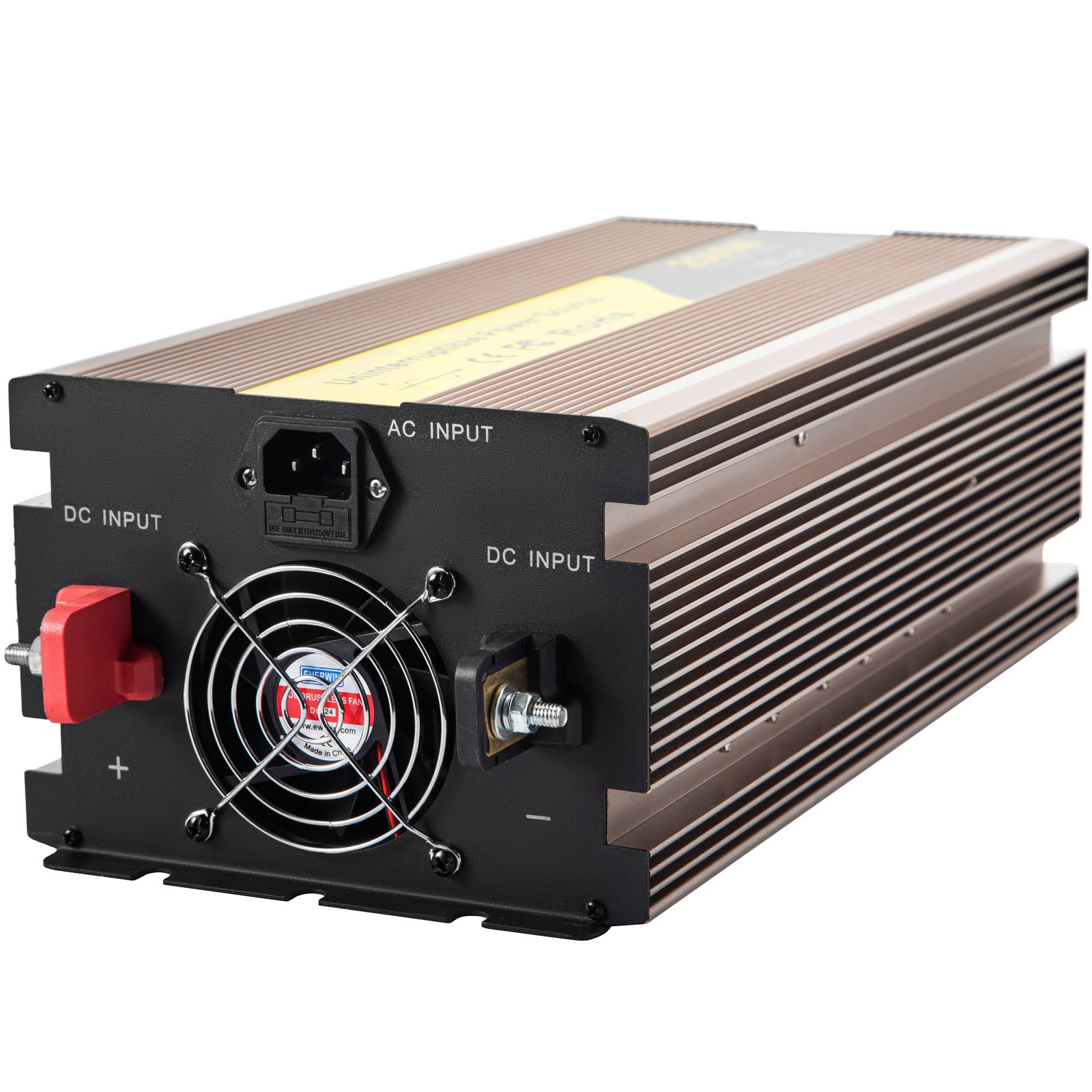 Vevor Inversor De Corriente Coche 12v Dc A 220v/230v Ac 2500w Control Remoto Lcd