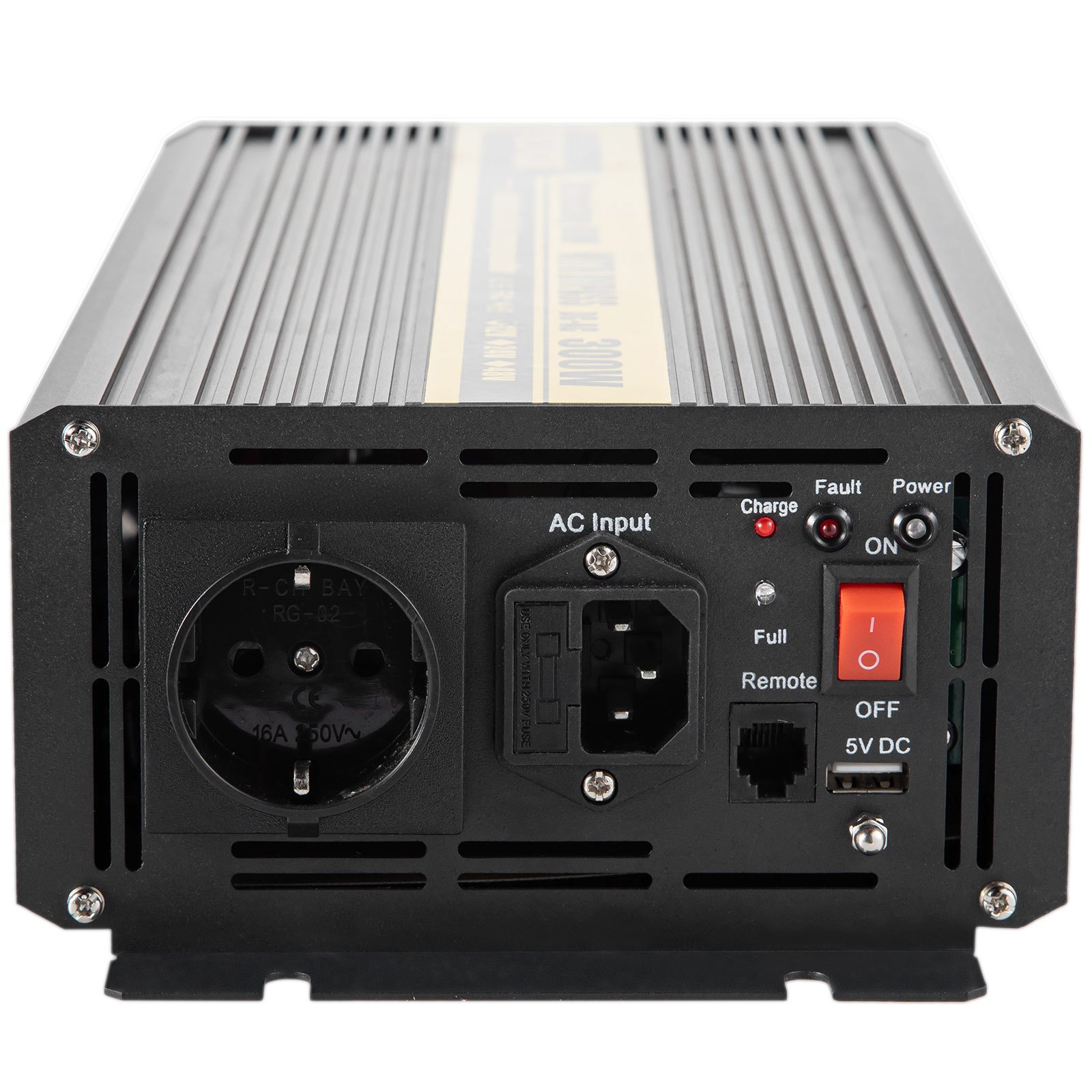 Vevor Inversor De Corriente Coche 12v Dc A 220v/230v Ac 300 W Control Remoto Lcd