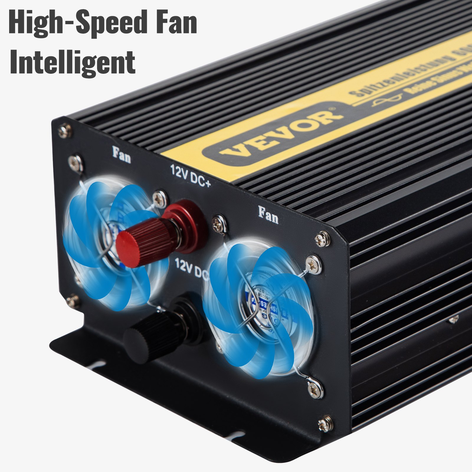 Vevor Inversor De Corriente Coche 12v Dc A 220v/230v Ac 300 W Control Remoto Lcd