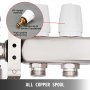 VEVOR Distribuidor de Circuito de Calefacción, 2 Interfaces, 1,4 GPM Cada Uno Conjunto de Calefacción, Acero Inoxidable Distribuidor de Calefacción por Suelo Compatible con Cualquier Tipo de Tubo PEX