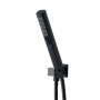 VEVOR Shower Faucet Set, 305 mm Thermostatic Ceiling Mount Rainfall Shower System with 152 mm Wall Mount Head and 2 in 1 Handheld Spray, 3-Function Dual Rain Head Brass Valve & Trim Kit, Matte Black