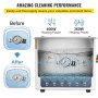 VEVOR Limpiador Ultrasónico Digital 15 L, Máquina de Limpieza de Joyas 360 W, Acero Inoxidable SUS 304 Limpiador Ultrasónico Profesional 36 KHz ~ 40 KHz con 6 Transductores Avanzados para Industria