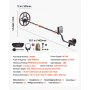 VEVOR Detector de Metales 304,8 mm Pantalla de Detección Bobina de Búsqueda de 304,8 mm Impermeable IP68 Detector para Metales para Adultos 6 Modos con Auriculares para Exploración de Monedas, Oro