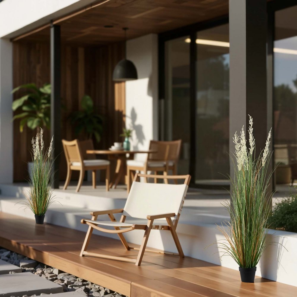 VEVOR Césped Artificial, Paquete de 2, en Maceta, de PVC, Ideal para Interior y Exterior, Hogar, Jardín, Oficina, Decoración de Habitaciones y Fiestas de Inauguración, Verde, 1194 x 350 x 350 mm