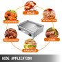 Parrilla Eléctrica Y Plana Con Ranuras 30" Para Parrilla Comercial